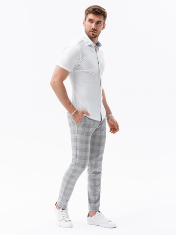 Ombre Slim fit Button Up Shirt 'K541' in White