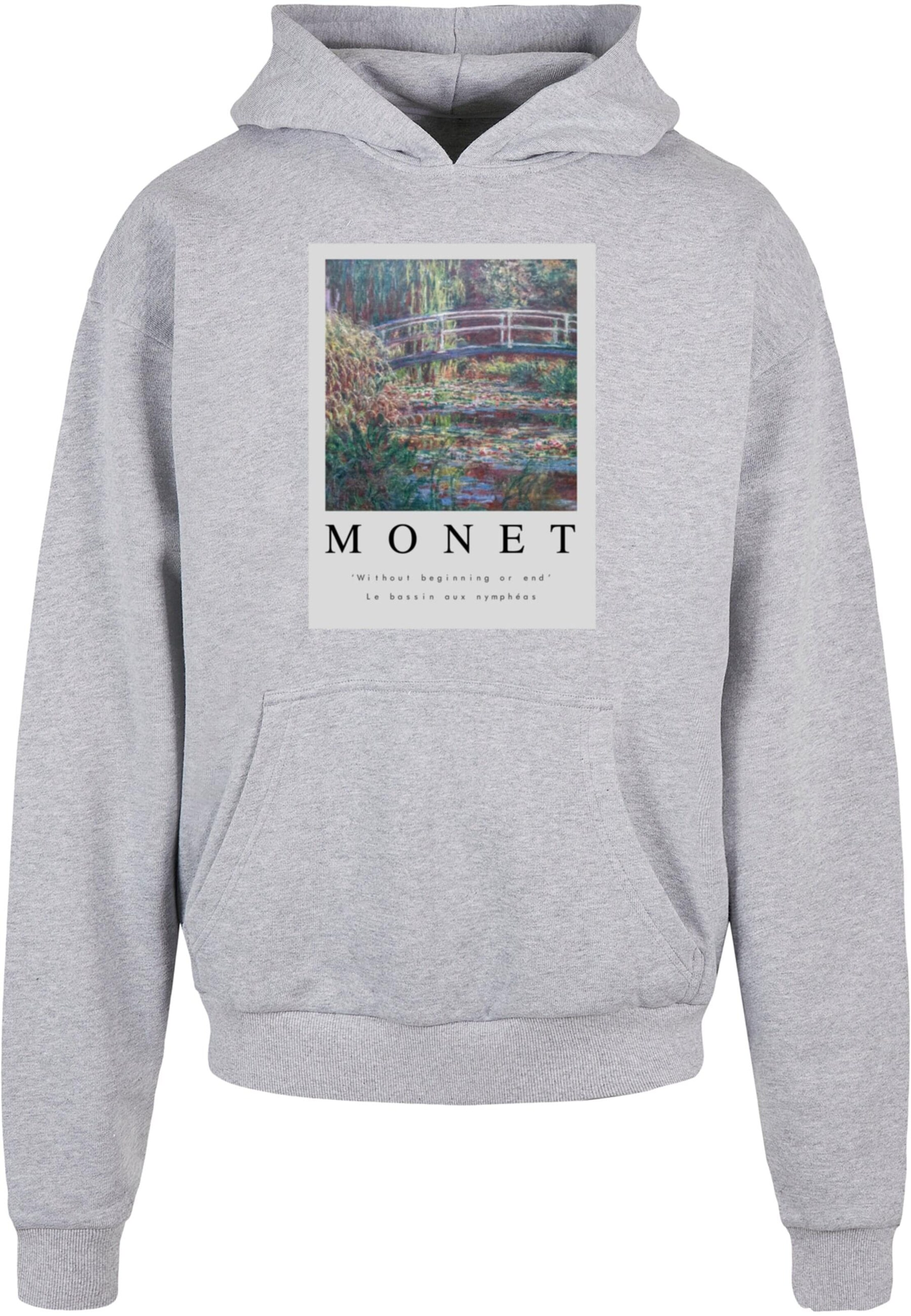 Merchcode Sweatshirt 'Apoh - Monet Without' in Grau: Vorderseite