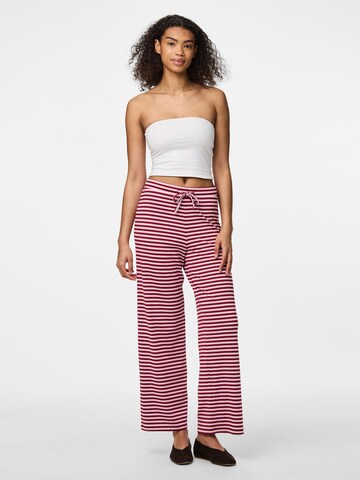 PIECES Loose fit Trousers 'PCLaya' in Purple
