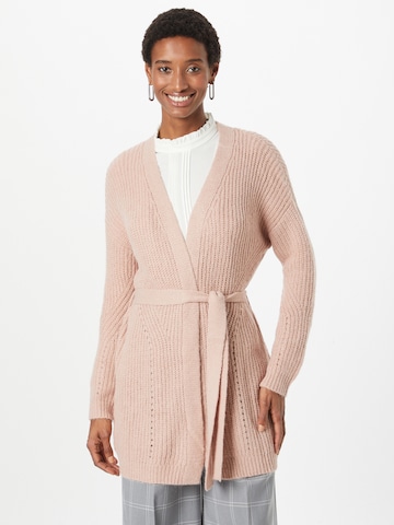 ABOUT YOU Knit cardigan 'Aleana' in Pink: front
