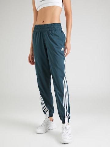 ADIDAS SPORTSWEAR Tapered Sportbroek in Blauw: voorkant