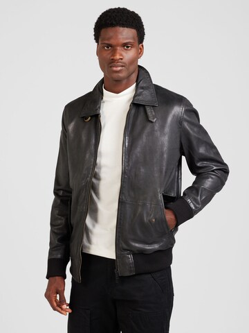 FREAKY NATION Φθινοπωρινό και ανοιξιάτικο μπουφάν 'Do It!' σε μαύρο: μπροστά