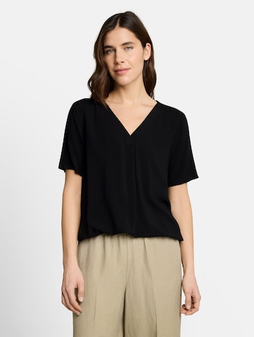 TOM TAILOR Blouse in Zwart: voorkant