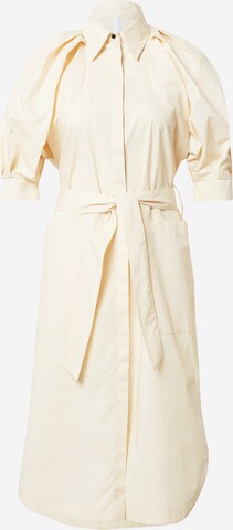 IMPERIAL Shirt Dress in Beige: front