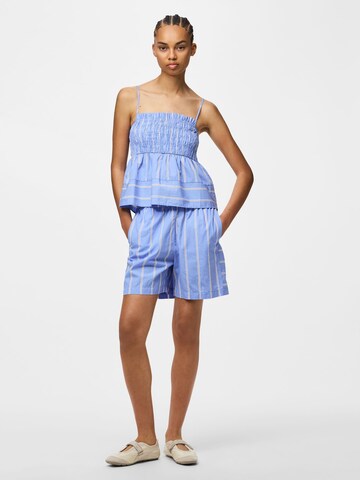 PIECES Regular Shorts 'PCPhilipa' in Blau