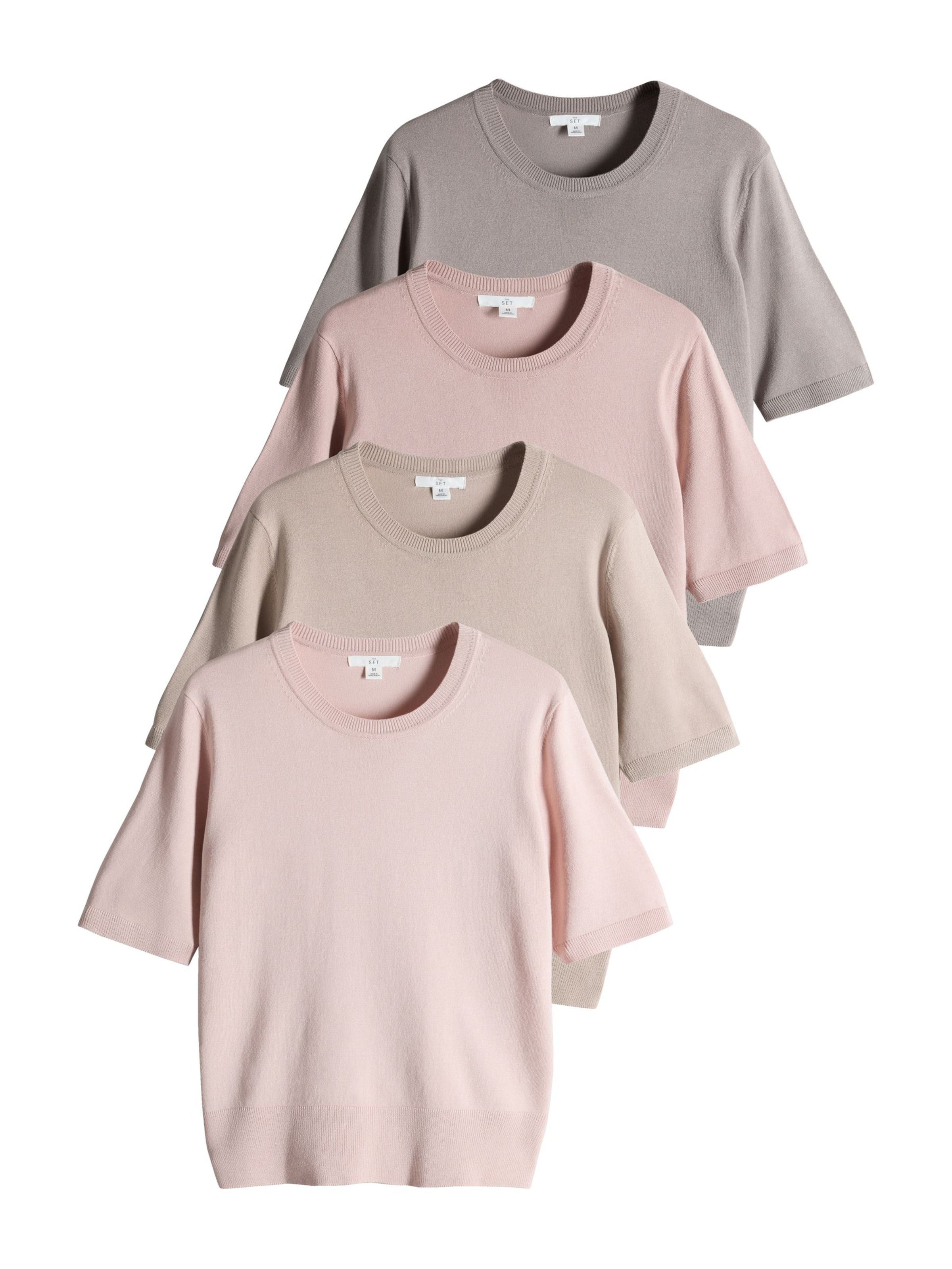 Pull-over The Set en beige : devant