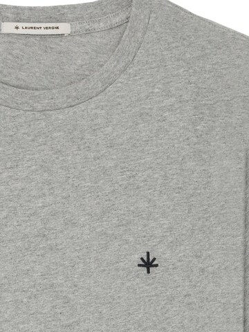 Laurent Vergne Shirt 'Thierry T-Shirt - Grey Melange' in Grey