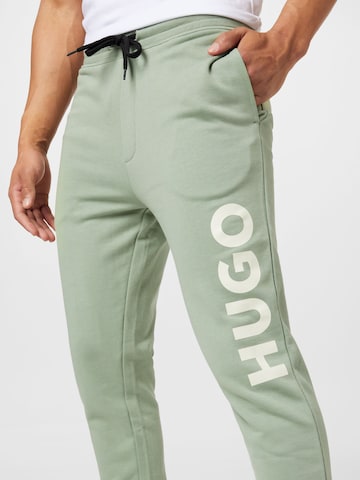 HUGO Red Tapered Trousers 'Dutschi' in Green