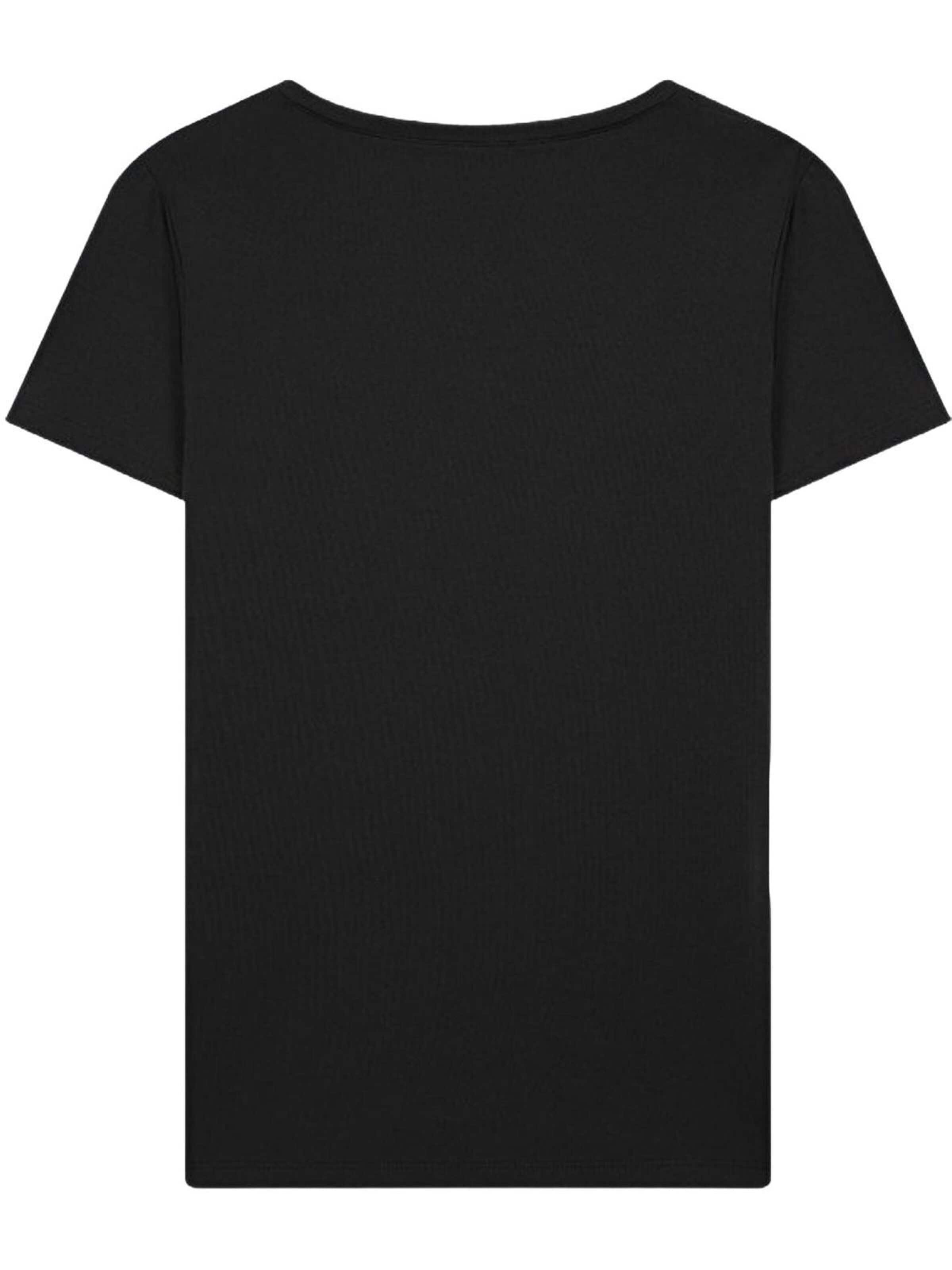 Maglietta 'V-Neck Slogan T-Shirt' di LTB Jeans in nero