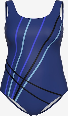 Minimiseur Maillot de bain Ulla Popken en bleu : devant
