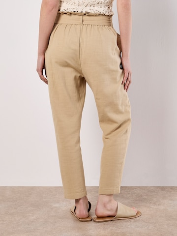 Effilé Pantalon à pince Apricot en gris