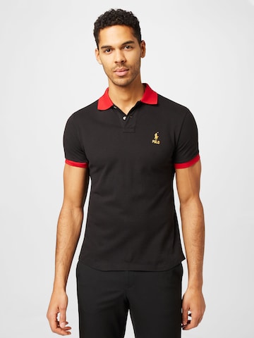 T-Shirt Polo Ralph Lauren en noir : devant