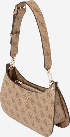 Sac bandoulière 'Meridian' GUESS en marron : devant