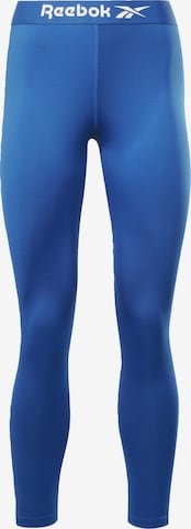 Reebok Скинни Спортивные штаны в Синий: спереди