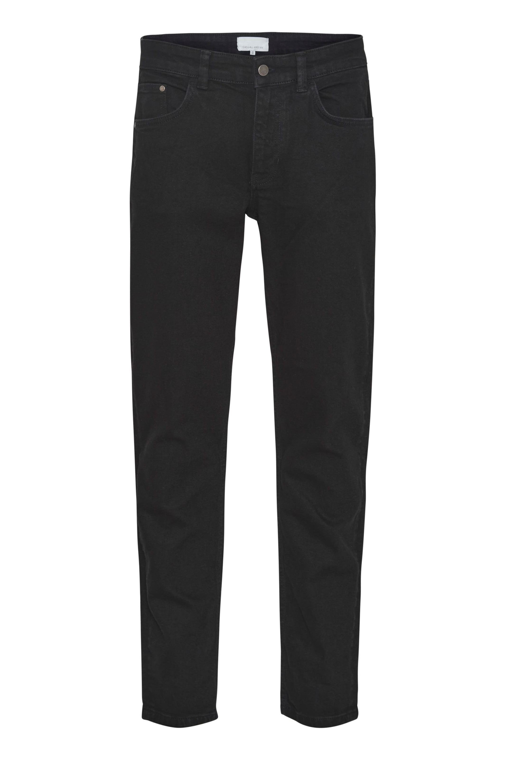 Casual Friday Tapered Jeans 'Karup' in Zwart: voorkant