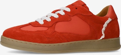 MANFIELD Sneaker in rot / naturweiß, Produktansicht
