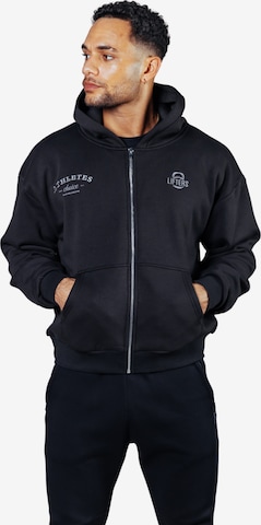 Veste de survêtement 'Athletes Choice Zip Hoodie Unisex' Lifters en noir : devant