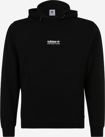 ADIDAS ORIGINALS Sweatshirt 'Adventure' in Zwart: voorkant