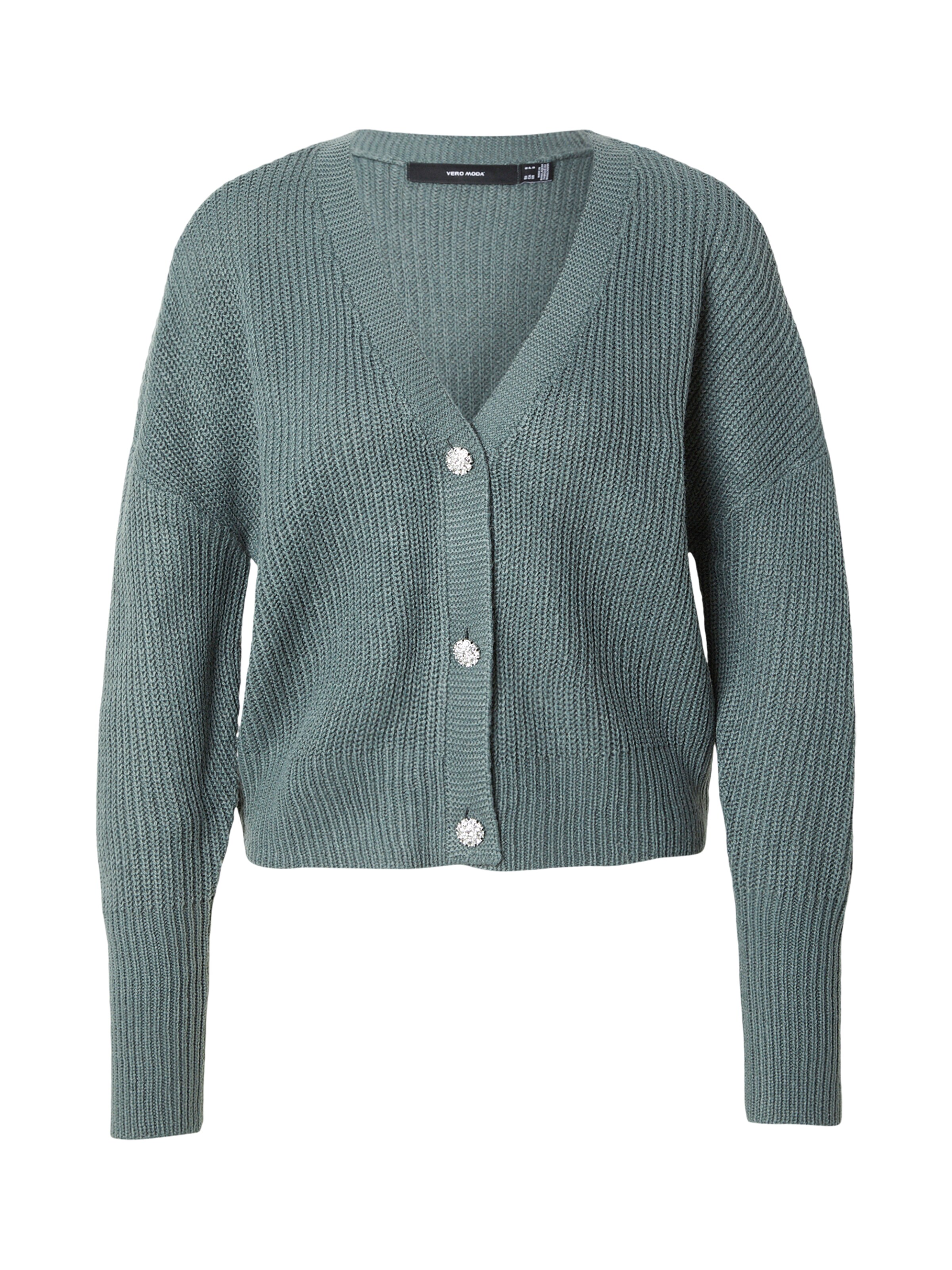 VERO MODA Strickjacke 'VMLealight' in Grün: Vorderseite