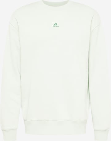 ADIDAS SPORTSWEAR Sportovní mikina 'Essentials Feelvivid  Fleece Drop Shoulder' – zelená: přední strana