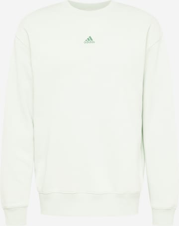 Felpa sportiva 'Essentials Feelvivid  Fleece Drop Shoulder' di ADIDAS SPORTSWEAR in verde: frontale