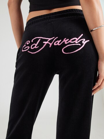Ed Hardy Flared Παντελόνι σε μαύρο