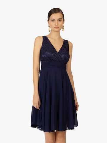 Robe de cocktail Kraimod en bleu : devant