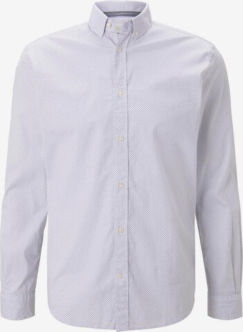 Chemise TOM TAILOR en blanc : devant