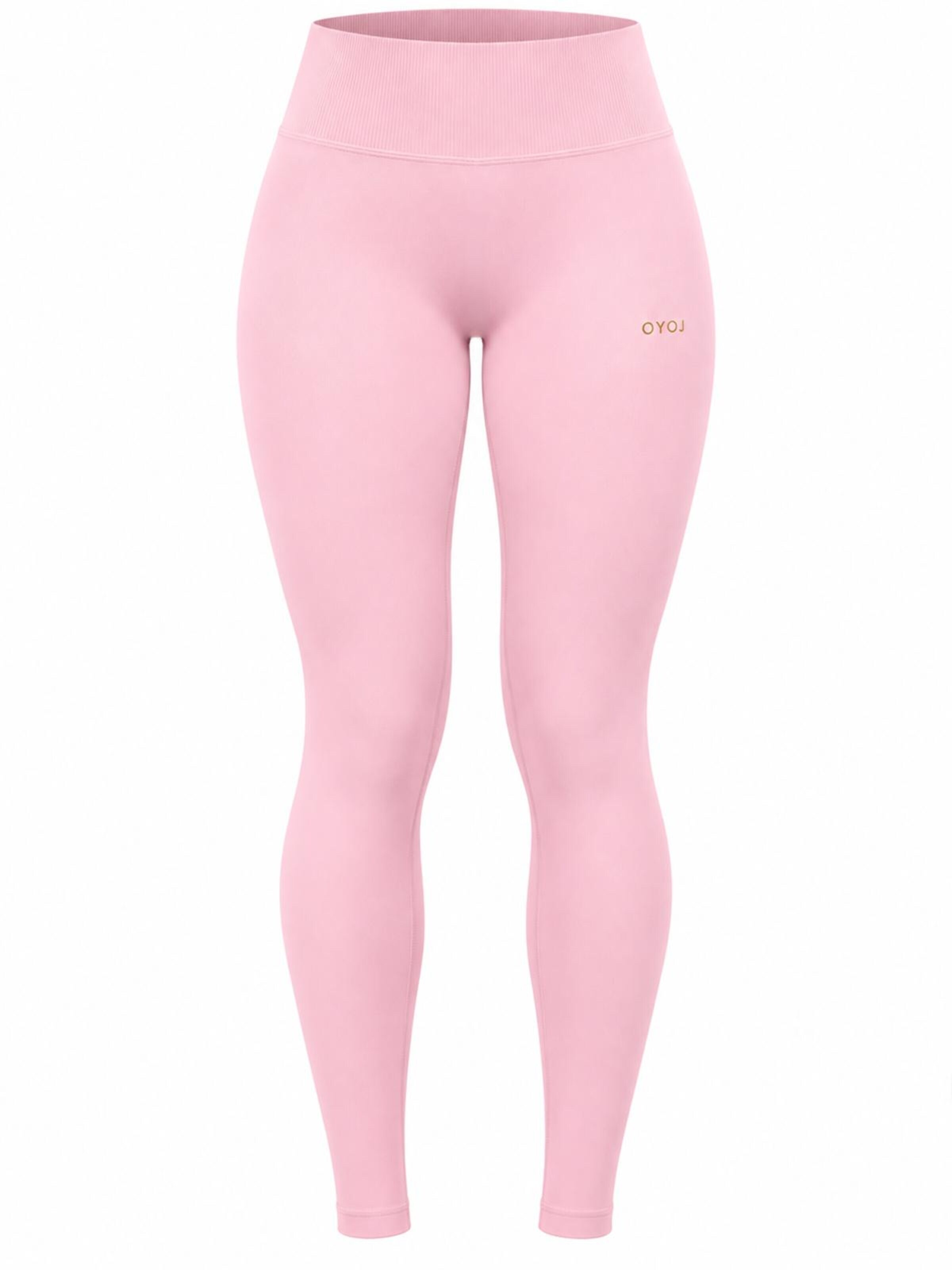 OYOJ Skinny Leggings 'Nova Active Scrunch Tights - Pink' i rosa: framsida