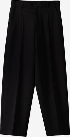 Loosefit Pantalon Bershka en noir : devant