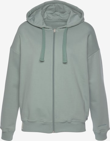 LASCANA Sweatjacke in Grün: predná strana