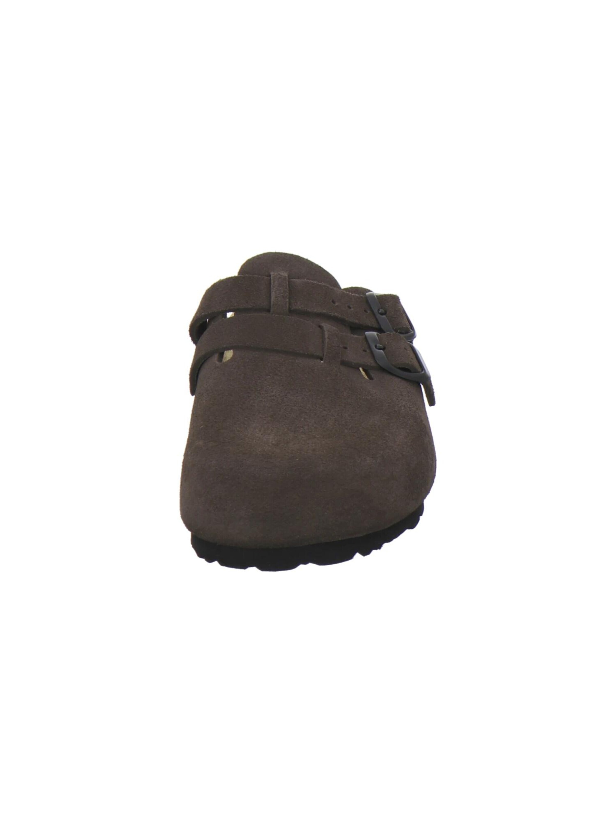Sabots 'Clogs Damen espresso Veloursleder' AFS-Schuhe en marron