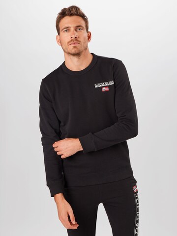 Coupe regular Sweat-shirt 'B-Ice' NAPAPIJRI en noir : devant