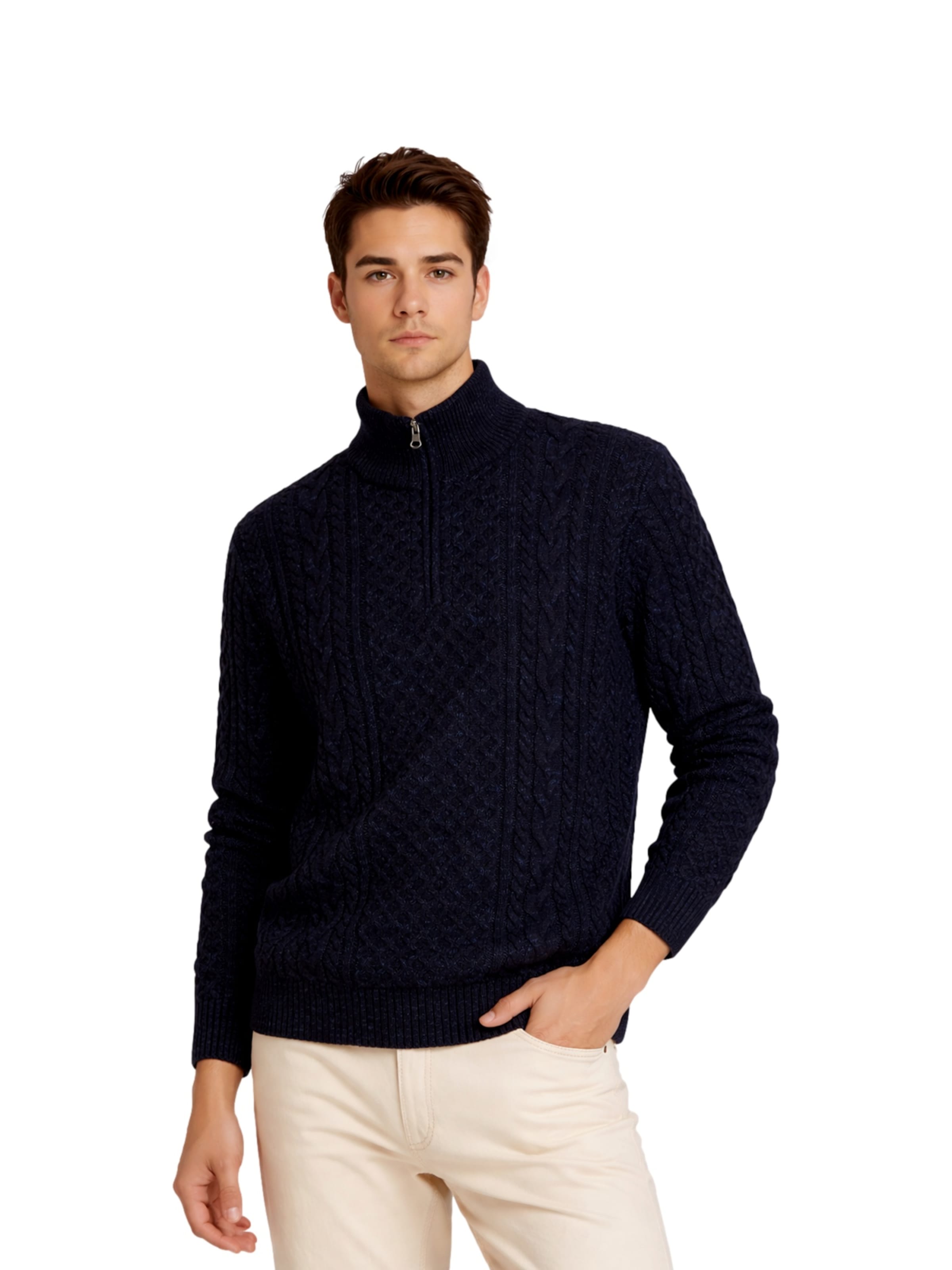 Pulover 'JPRBLUCALLUM' de la JACK & JONES pe albastru: față