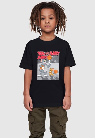 ABSOLUTE CULT Shirt 'Tom And Jerry - Basketball Buddies' in Black: front