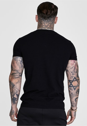 SikSilk Koszulka 'Essentials' w kolorze czarny