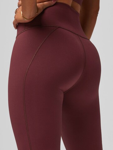 Fabletics Skinny Sports trousers 'Define PowerHold® High-Waisted 7/8 Legging' in Red