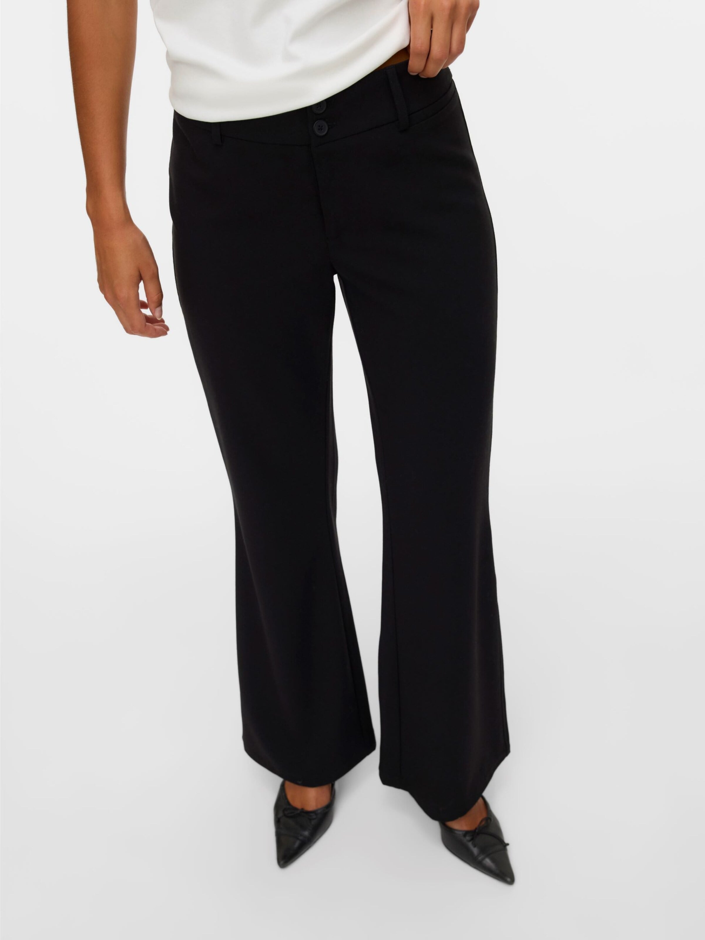 VERO MODA - Acampanado Pantalón '10336960' en negro
