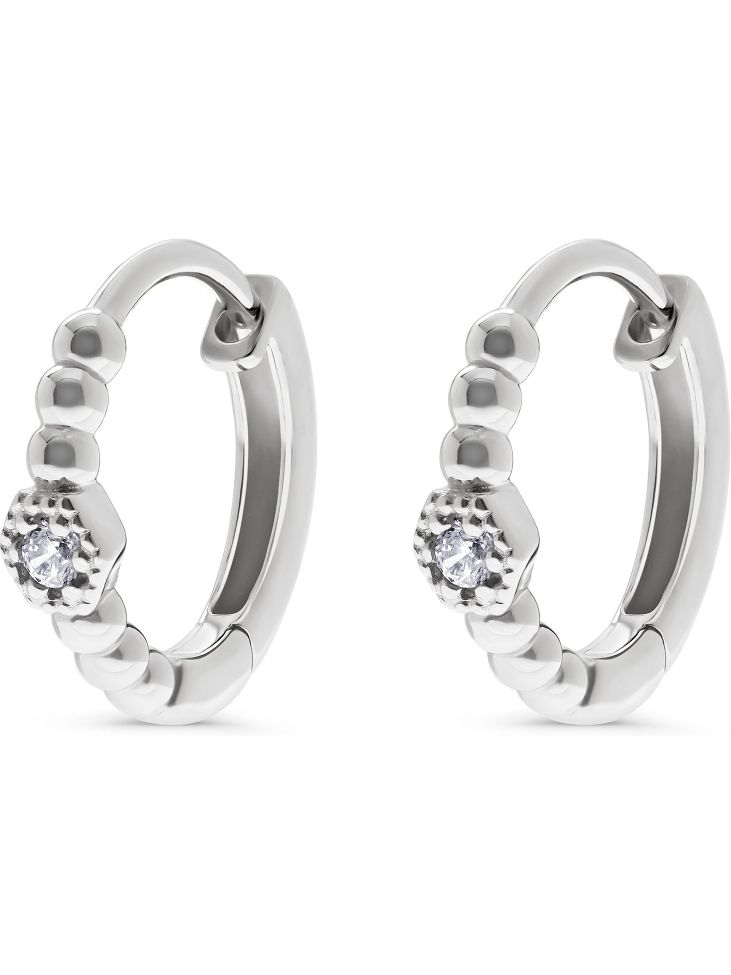 FAVS Earrings in Silver: front