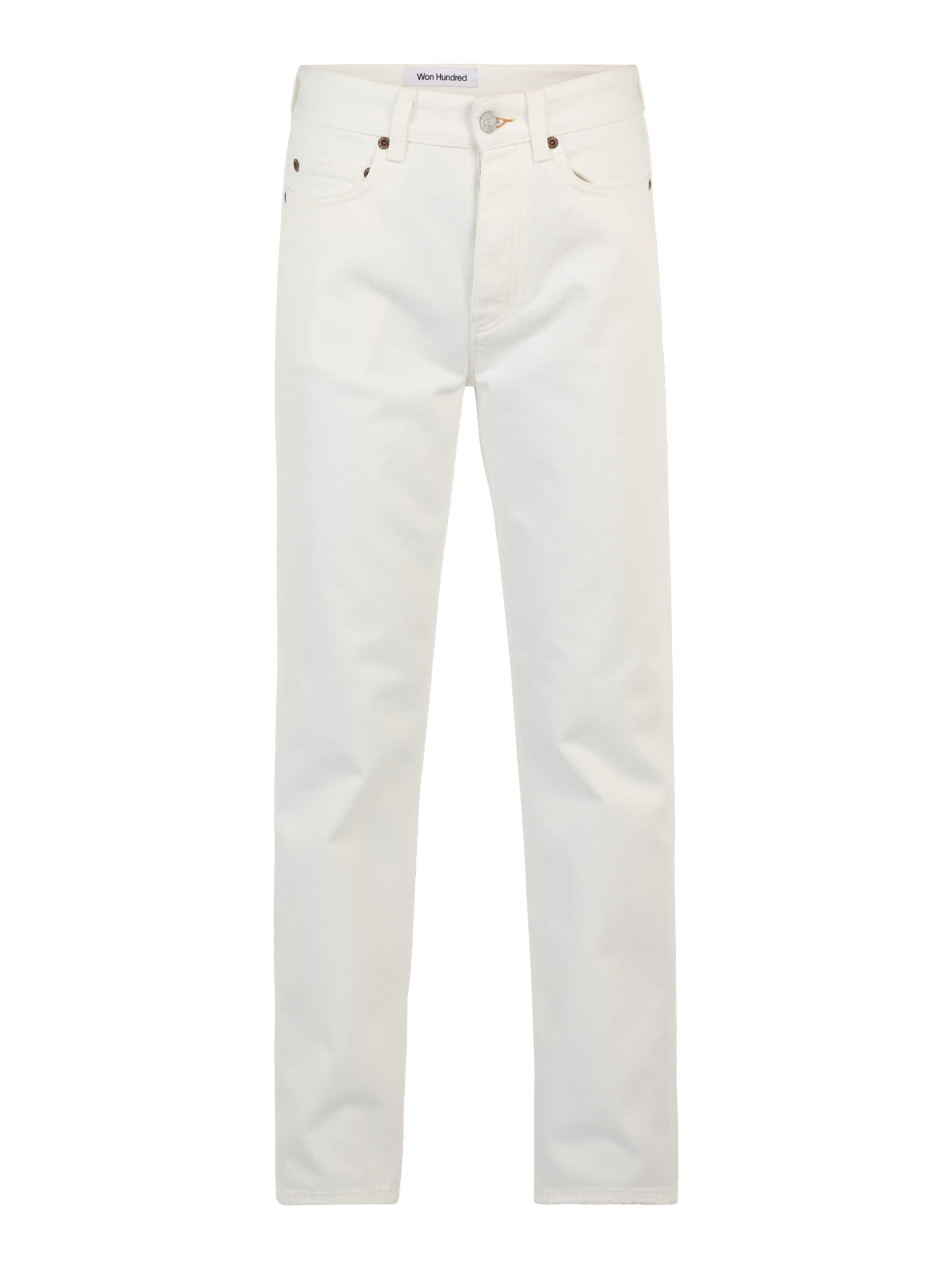 Won Hundred Regularen Kavbojke | bela barva: sprednja stran