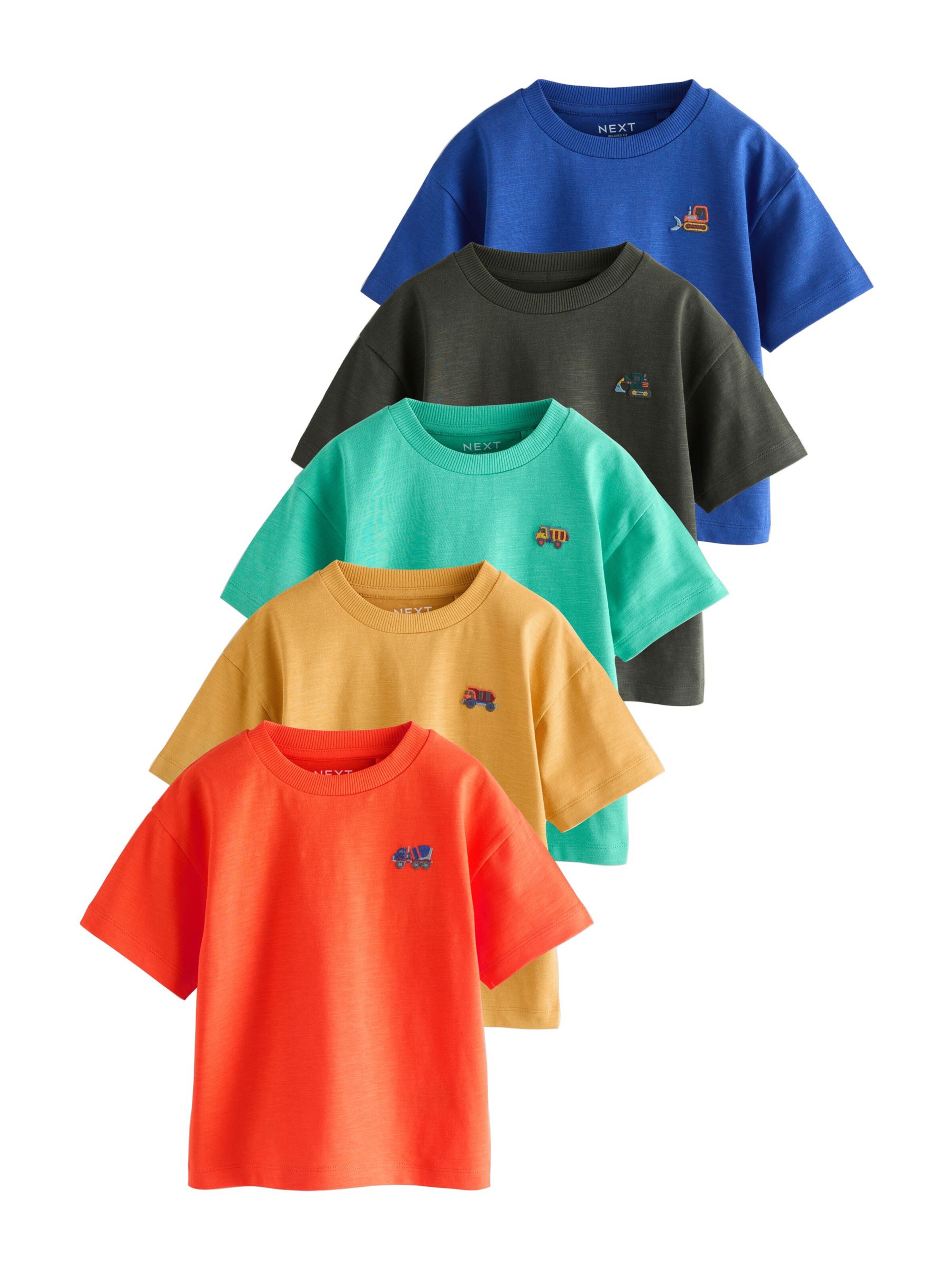 T-Shirt Next en bleu : devant