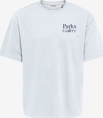 Only & Sons - Camiseta 'ONSPARKS GALLERY AIR' en blanco: frente