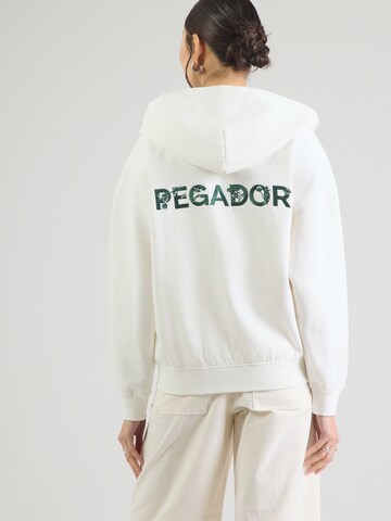 Pegador Sweatvest 'ALTEA' in Wit: voorkant
