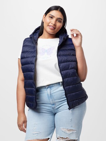 ONLY Carmakoma Vest 'Tahoe' in Blue: front