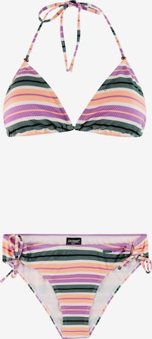 PROTEST Triangle Bikini 'PRTMatch' in Purple: front