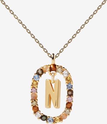 P D PAOLA Necklace 'N' in Gold