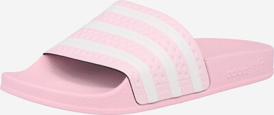 ADIDAS ORIGINALS Badeschuh 'Adilette' in pink / weiß, Produktansicht