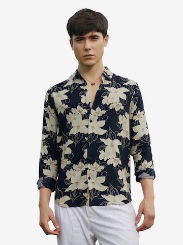 Campus SutraRegular Fit Košulja 'Aylin' - crna boja: prednji dio