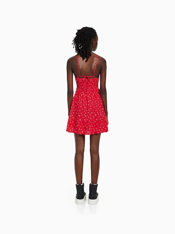 Bershka Summer Dress in Red