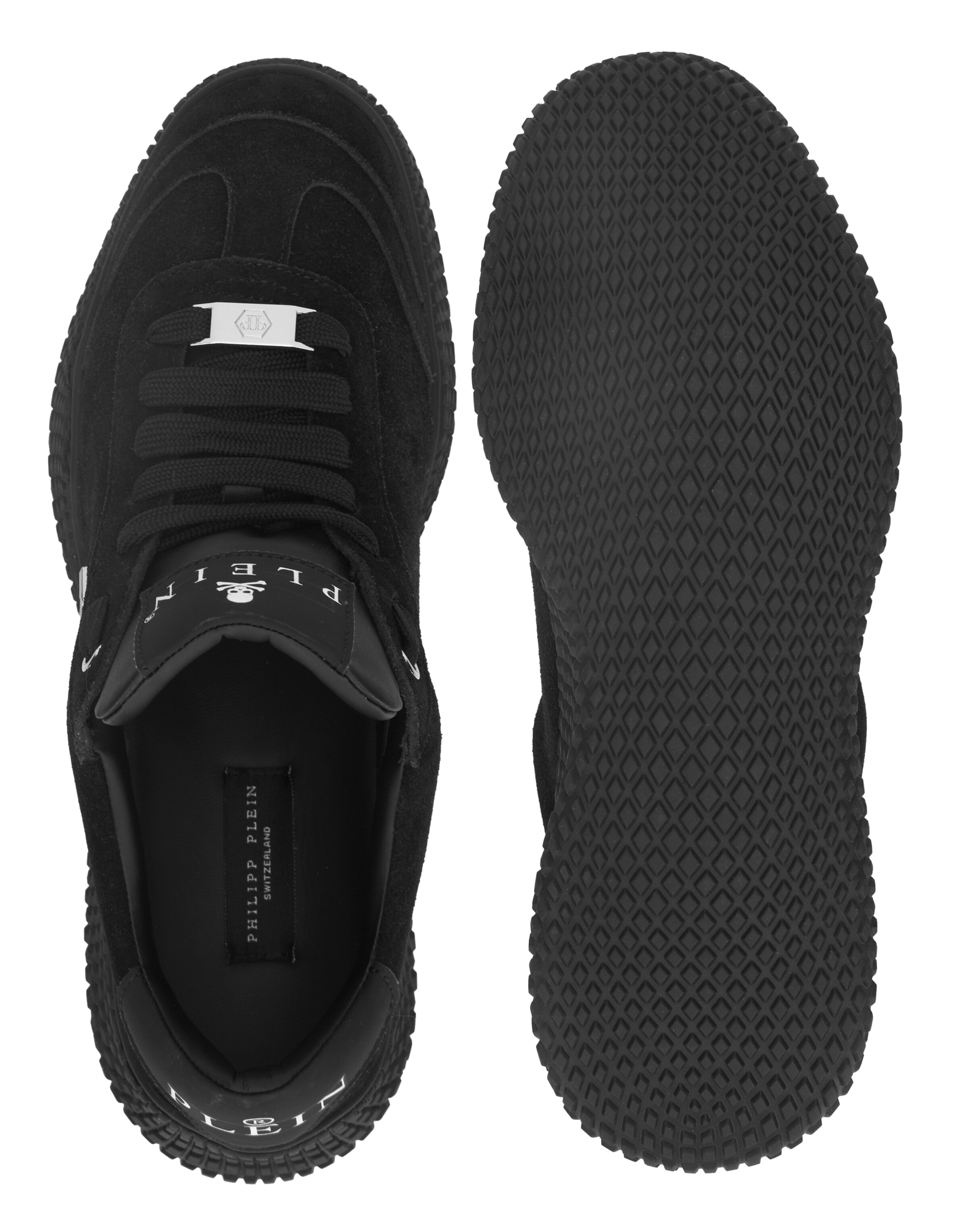 Baskets basses 'Hexagon' Philipp Plein en noir